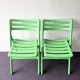 Set of 2 green Folding Air Chairs by Jasper Morrison for Magis, Italy 2003/2005