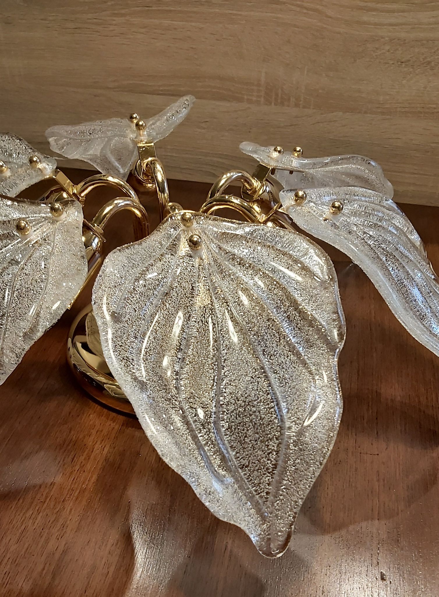Plafonnier en verre de Murano, Navaresi, Italie, années 1980