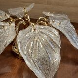 Plafonnier en verre de Murano, Navaresi, Italie, années 1980