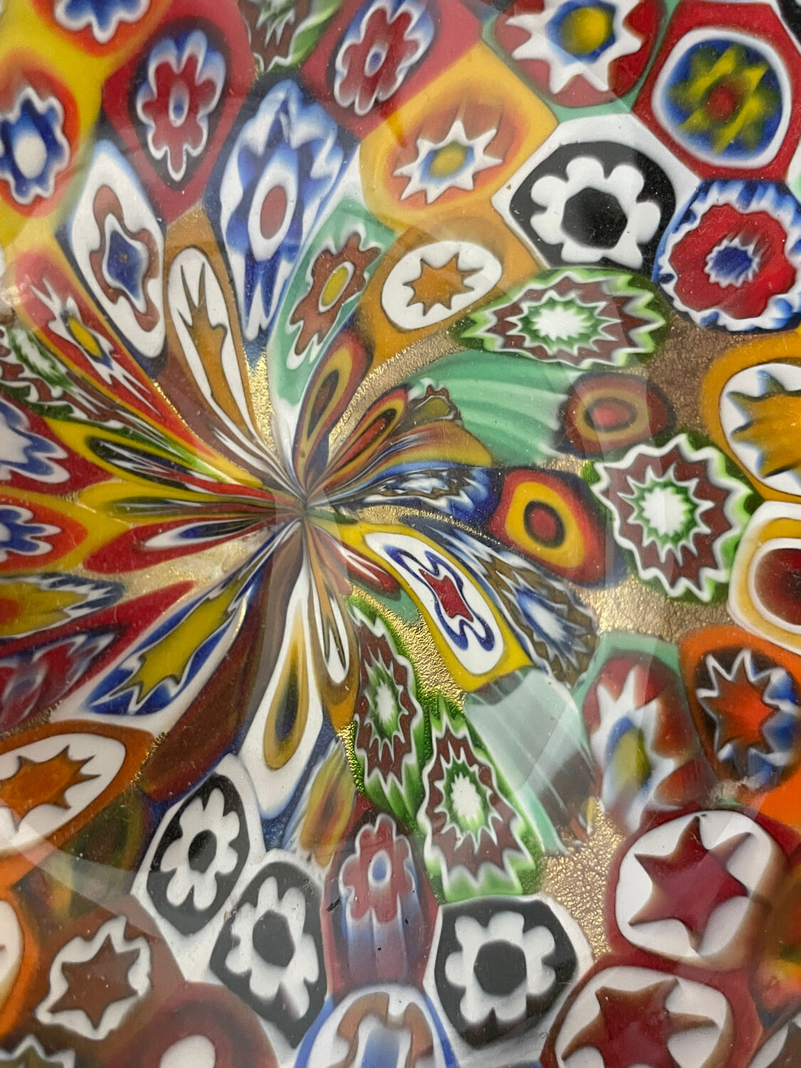 Vintage Murano millefiori storage cup