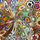 Vintage Murano millefiori storage cup
