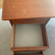 Vintage double-sided Danish teak desk