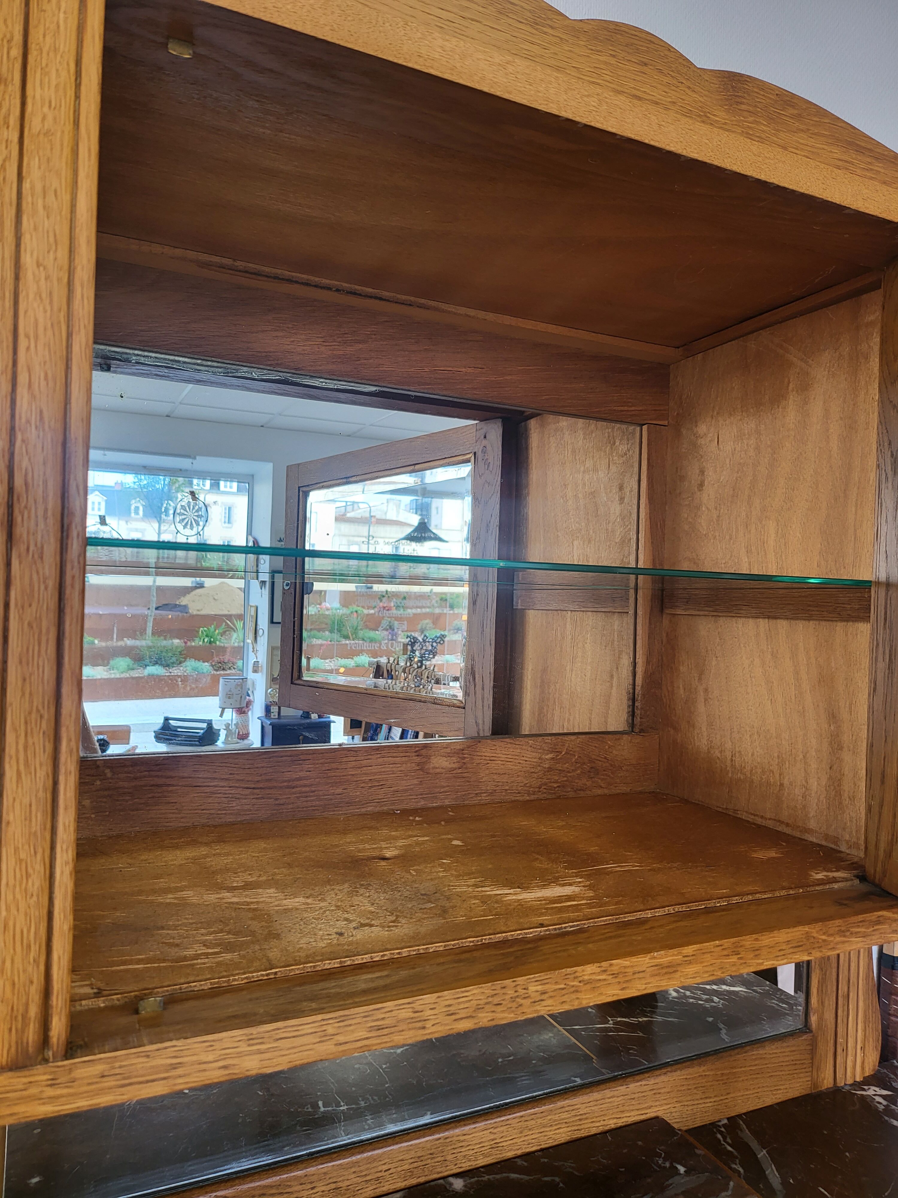 Solid wood and vintage marble