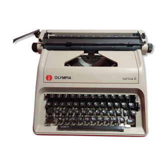 Machine à écrire vintage Olympia Carina 2 années 80