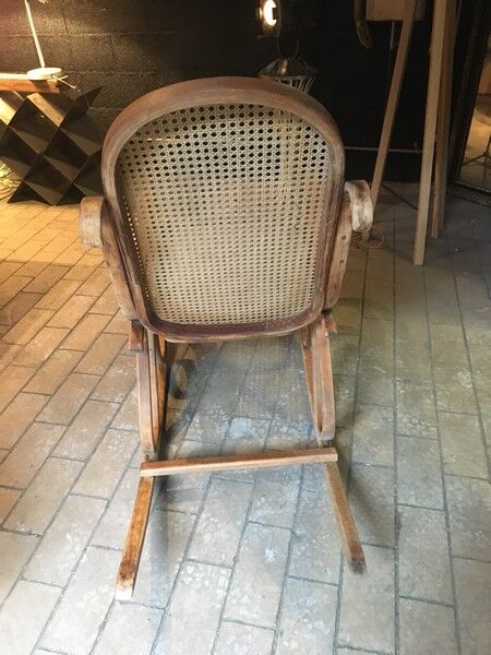 Rocking curved wooden flesh early 20th century