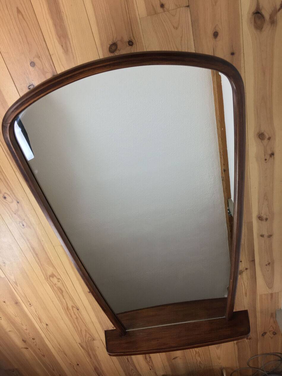 Miroir scandinave à tablette 116x68 cm