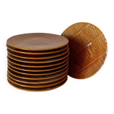 Assiettes en faïence de Gien