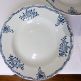 4 vintage soup plates from St Amand