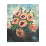 Painting ancient Impressionist flowers