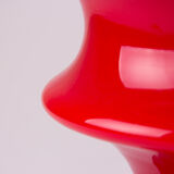 Midcentury red table lamp