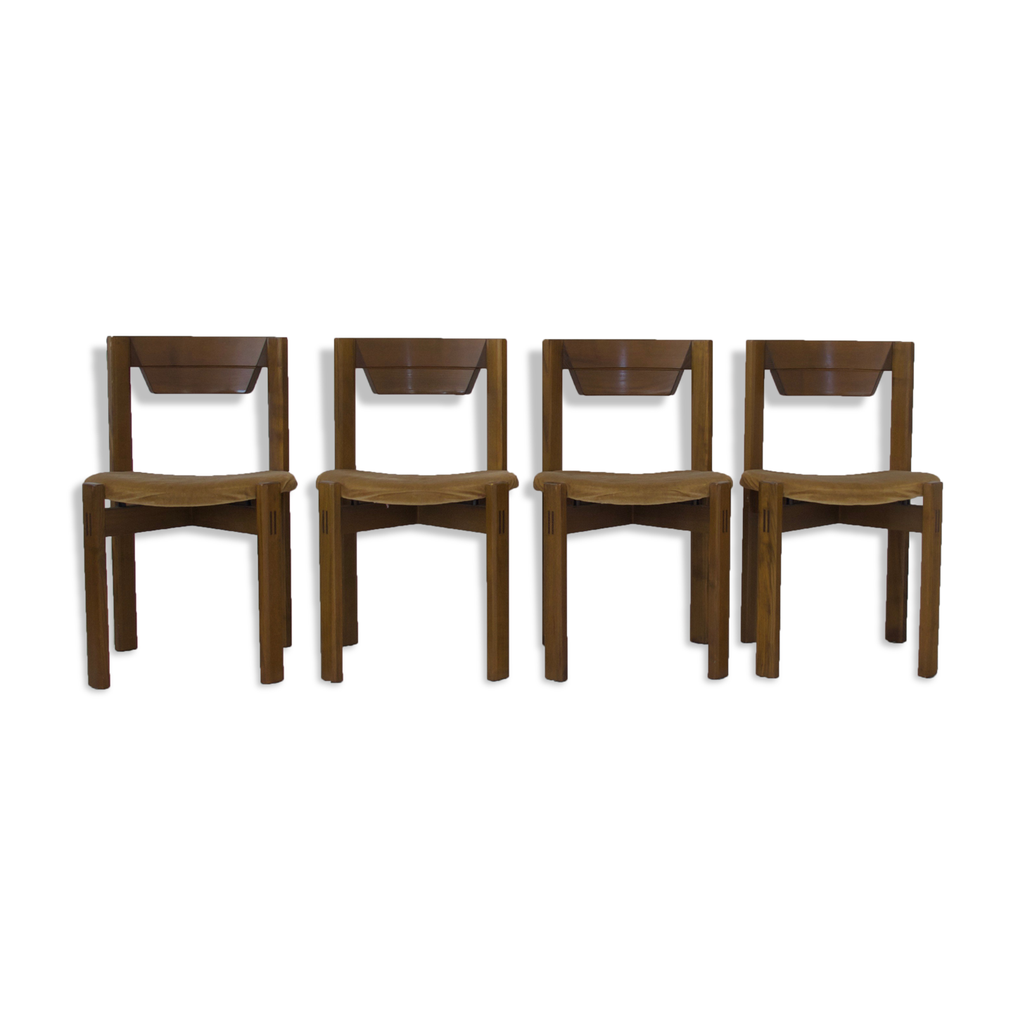 Set of 4 chairs in the spirit of Silvio Coppola