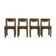 Ensemble de 4 chaises dans l'esprit Silvio Coppola