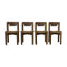 Set of 4 chairs in the spirit of Silvio Coppola