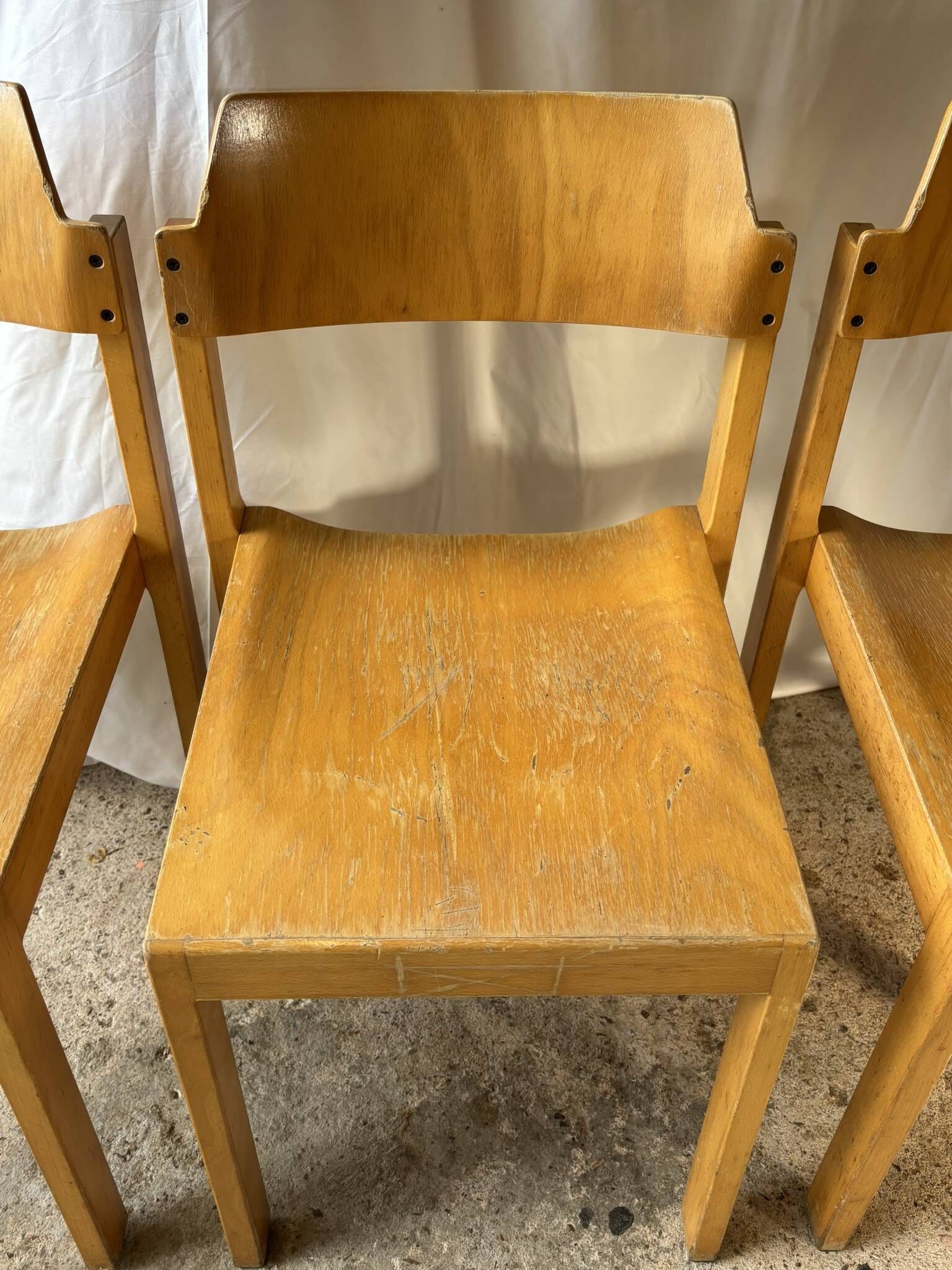 Set of 3 Rainer Schell chairs for Schlapp Möbel — 1970s