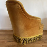 Mustard toad armchair