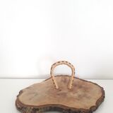 Vintage cheese platter - Tree stump cake - 1970