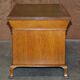 Bureau partenaire victorien en chêne pollard vers 1880 avec plateau en cuir