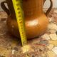 Old pot with handles in glazed Provençal pottery