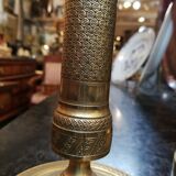 Pair of candlesticks time column Board end XVIII and early XIX