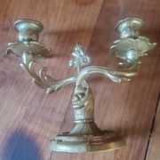 2 brass candle holders