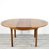 Midcentury Extending Round Teak Table By Nathan. Vintage Modern / Danish St
