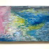 Tableau huile abstrait
