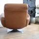 "Space age" armchair, 1970s, leather.