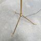 Vintage brass tripod floor lamp