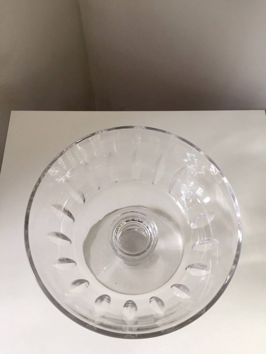 Antique large Saint Louis Crystal Fruit Bowl