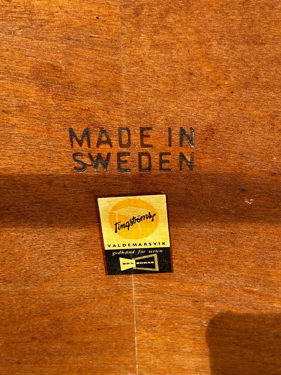 Swedish coffee table 1950 Tingstroms, Valdemarksvik