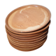 Set of 10 flat plates potter's sandstone
