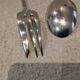 Silver-plated metal stew fork and spoon, Christofle silversmith, Albi