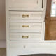 Vintage wardrobe with mirror
