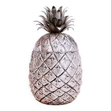 Seau à glace ananas italien par Mauro Manetti pour Fonderia D'arte Firenze - 1970
