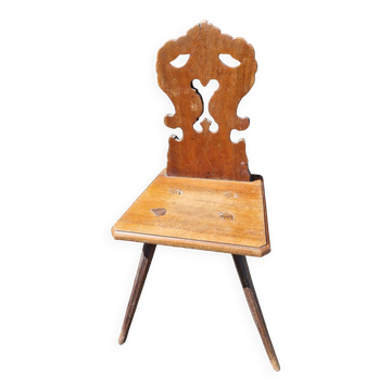 Chaise escabelle ancienne