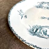 Creil & Montereau round ironstone dish, "Marine" service