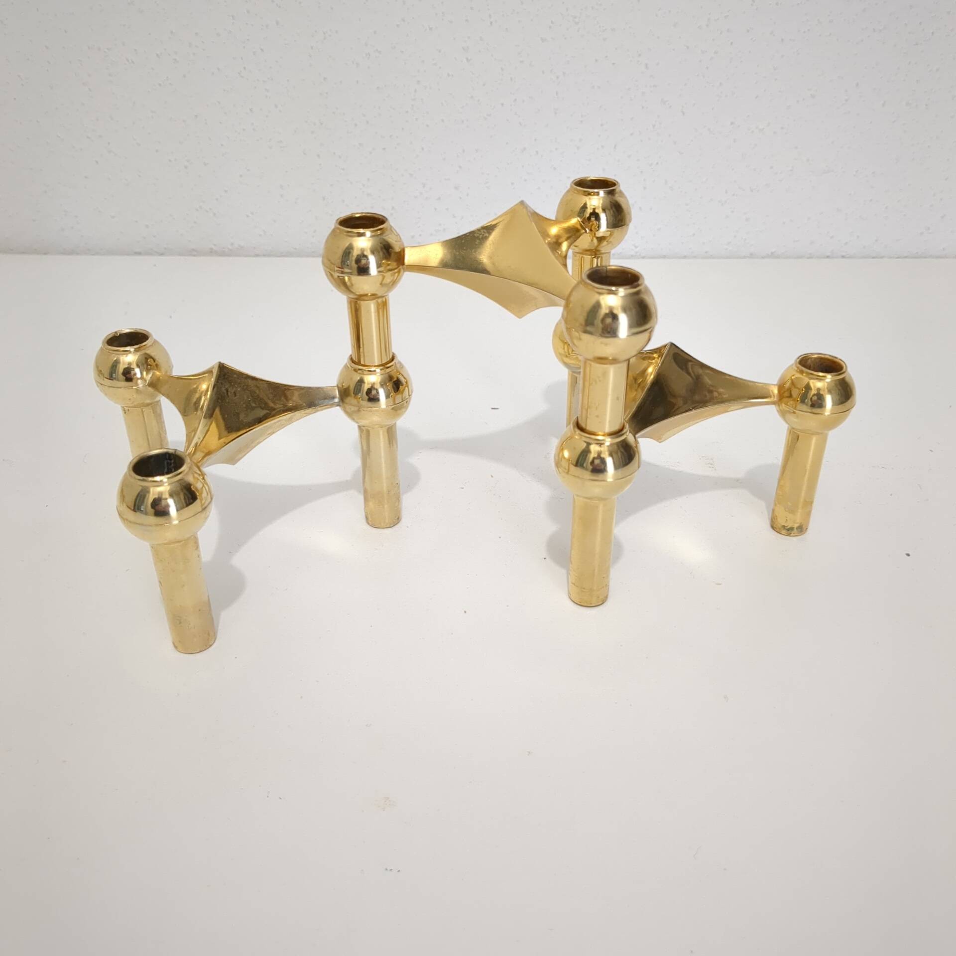 Nagel Gold Candle Holder Set