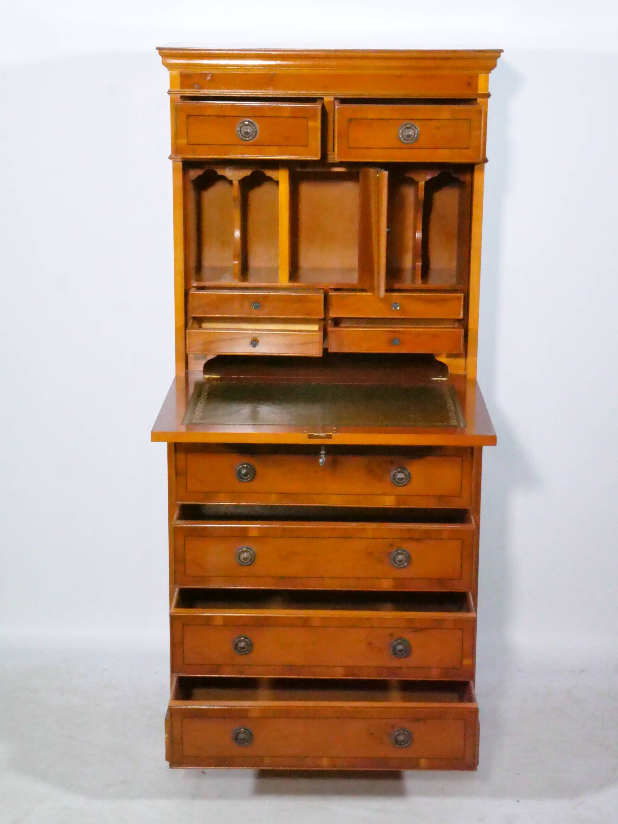 Antique Secretary Walnut Vintage Chest of Drawers