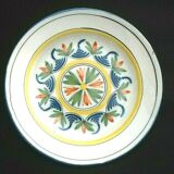 Assiette ancienne faïence polychrome Lunéville  diamètre : 230mm