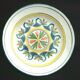 Old plate Polychrome earthenware Lunéville Diameter: 230mm