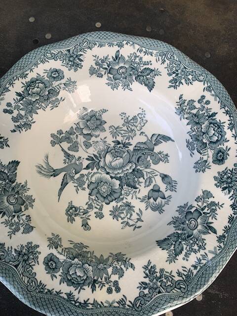4 deep plates Enoch Wedgwood Asiatic Pheasants antique