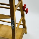 Vintage wooden doll high chair convertible into a walker