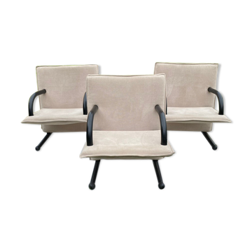 3 fauteuils modèle T Line de Burkhard Vogtherr par Arflex 1980