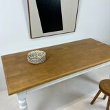 Ivory white base farmhouse table