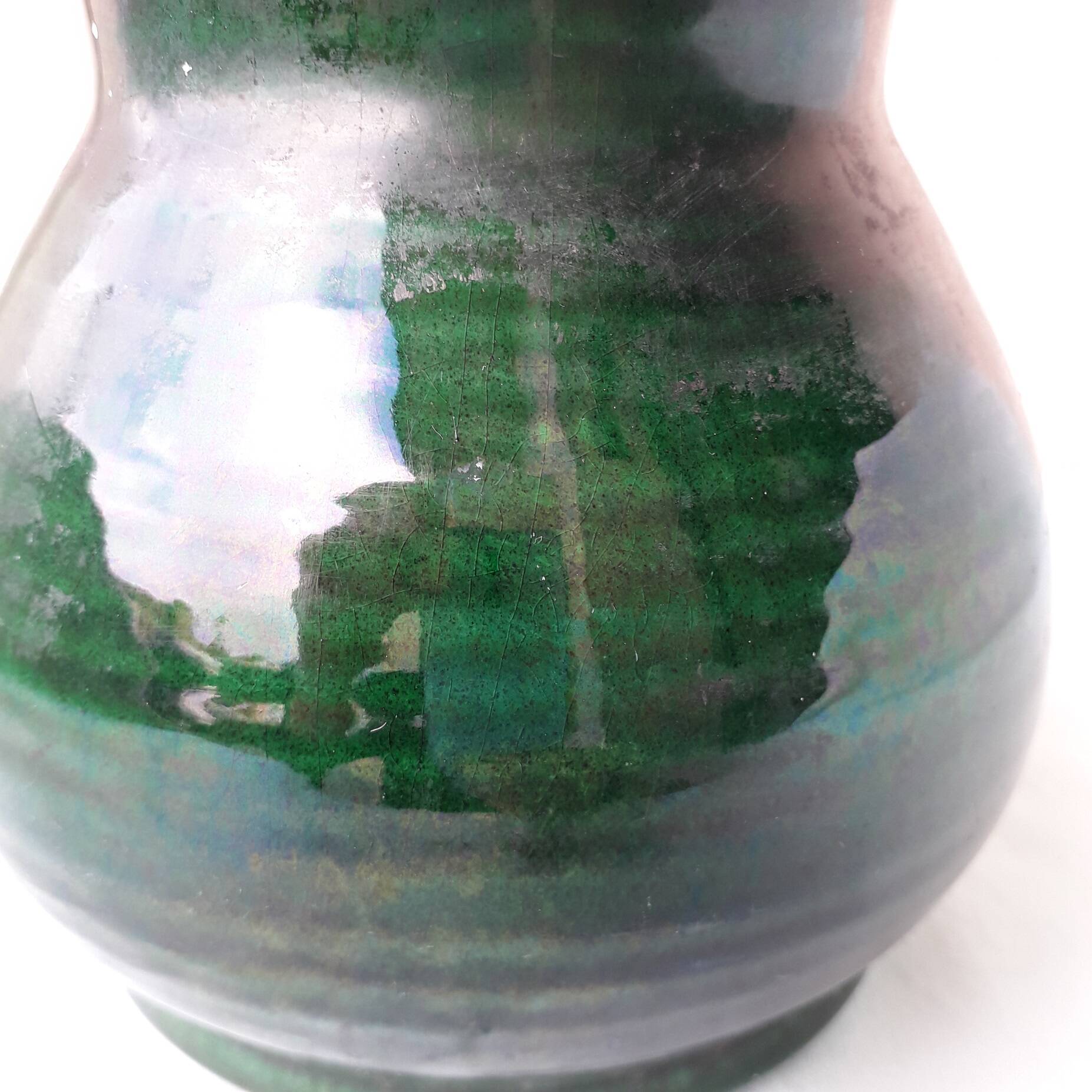 Green ceramic vase Longchamp