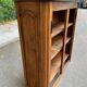 Vintage solid oak bookcase from the 18th century