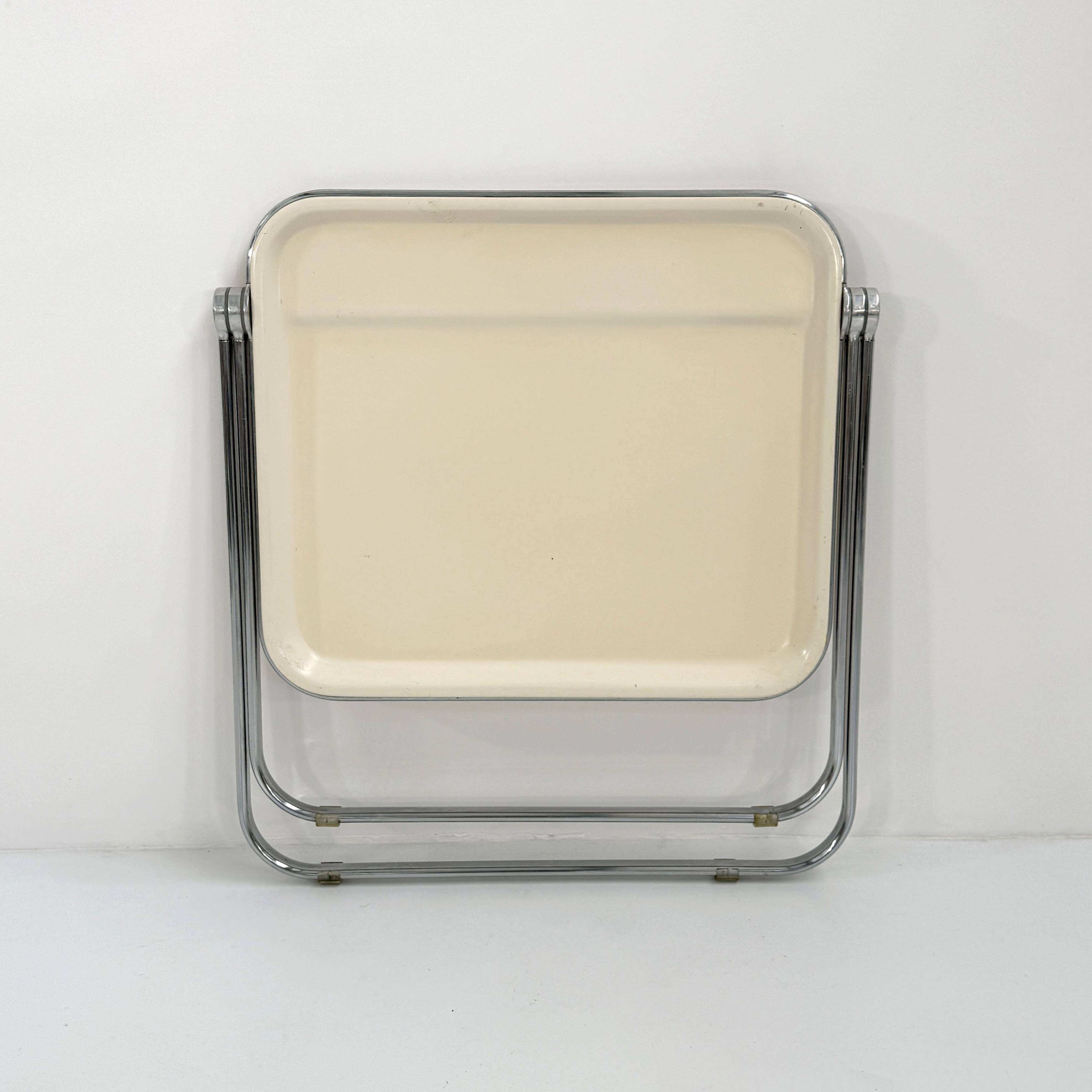 Platone beige folding desk by G. Piretti for Anonima Castelli, 1970