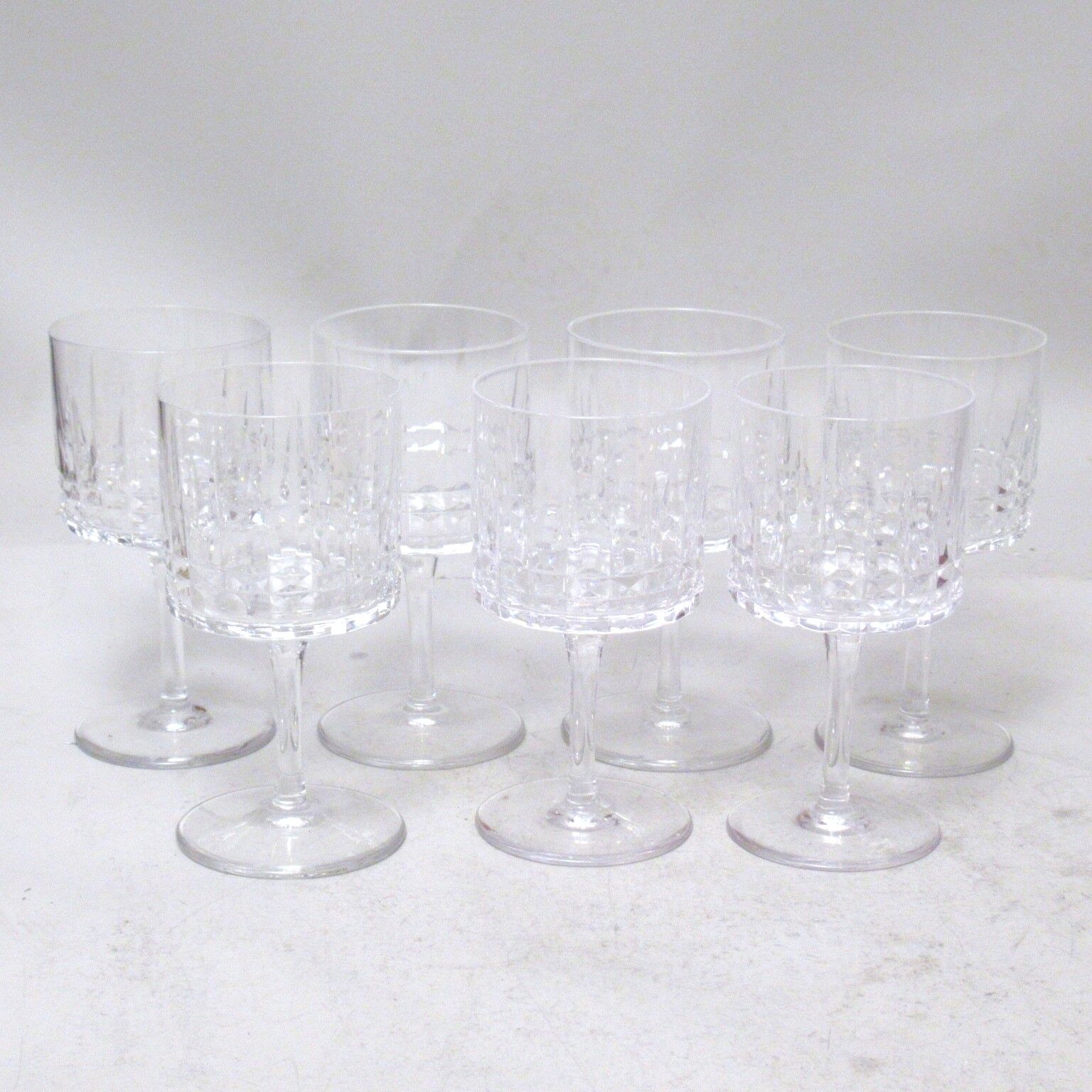 Crystal stemmed glasses