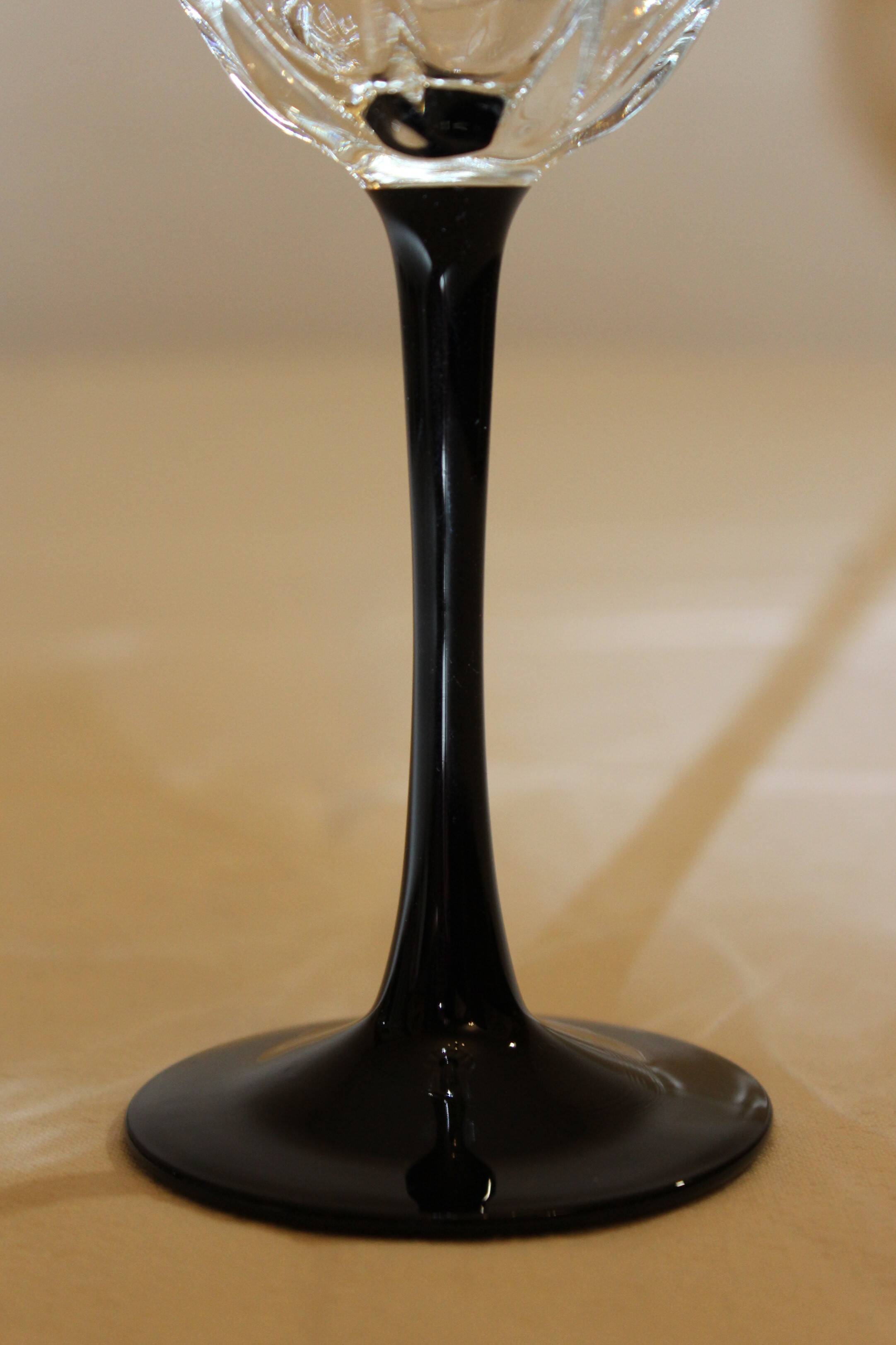 6 verres à eau « Octime » Luminarc noir