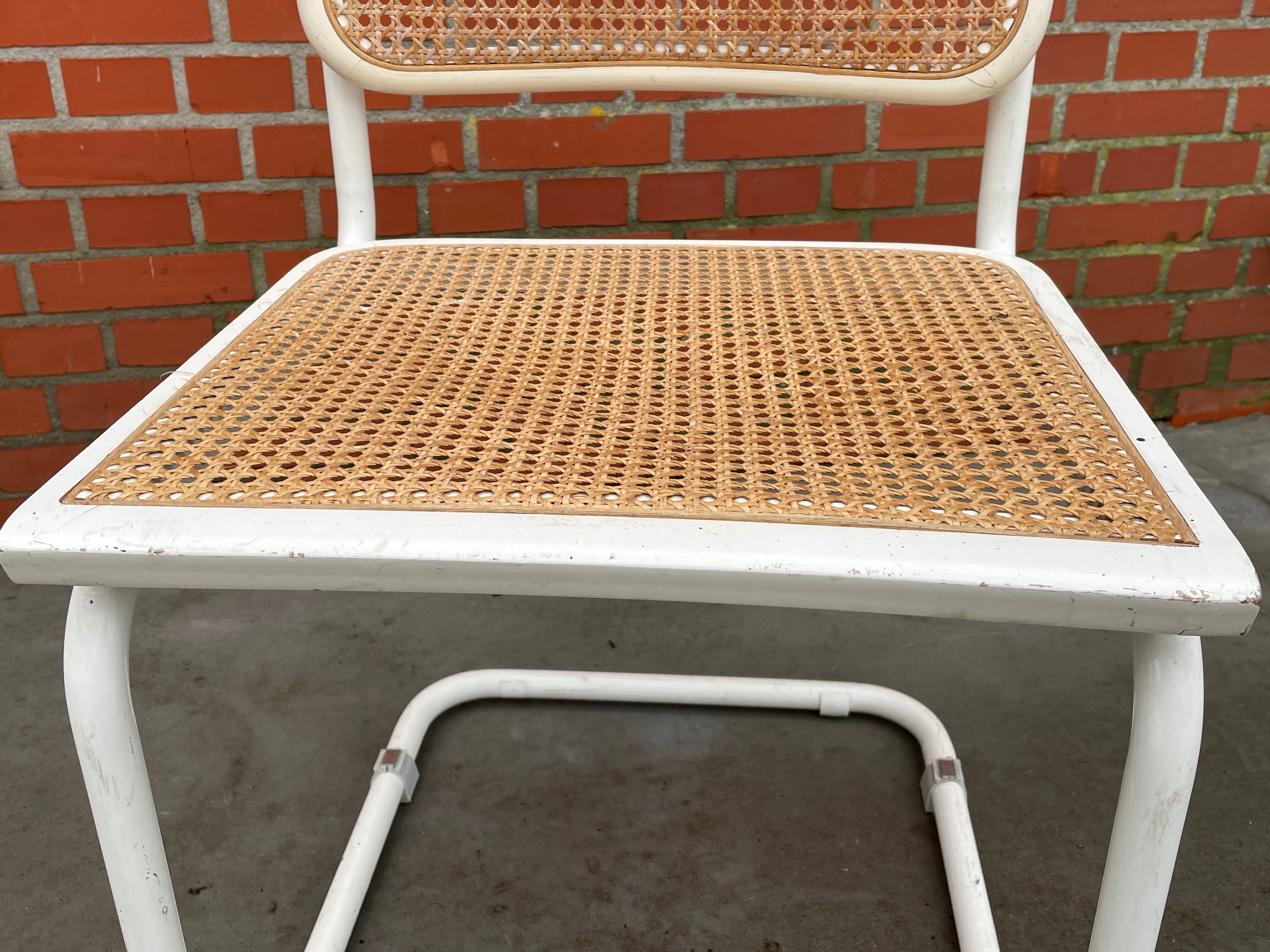 Set of 4 Cesca Model chairs by Marcel Breuer